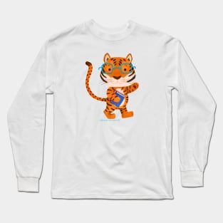 Bengal Tiger Book Lover Long Sleeve T-Shirt